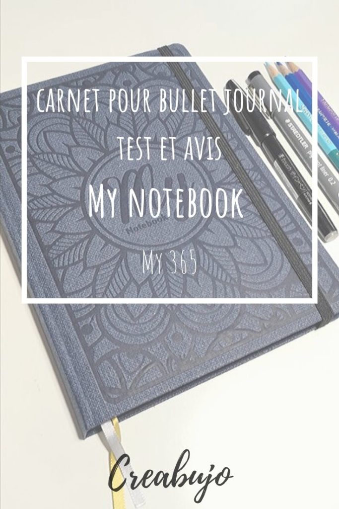 test - carnet bujo - carnet bullet journal - my notebook - my 365