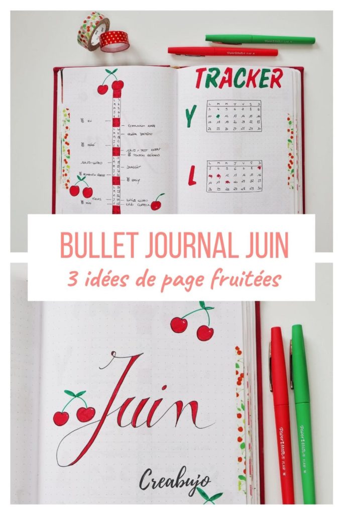 exemple page mois bujo juin