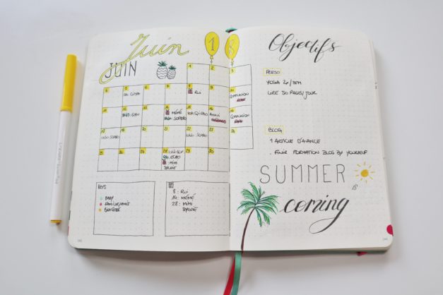 Bullet journal juin : idées de mise en page fruitée - Ma Cohérence
