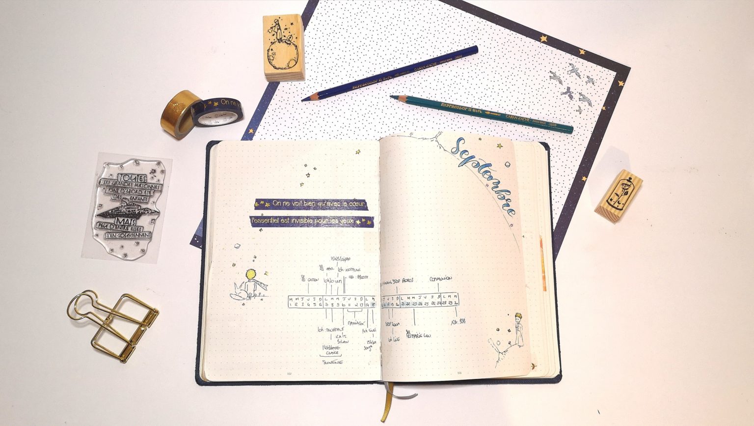 Bullet journal septembre : idées de mise en page - Ma Cohérence