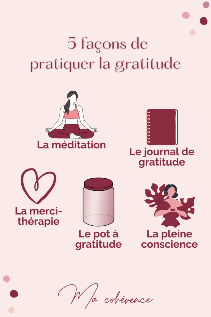 Conseils pour pratiquer la gratitude