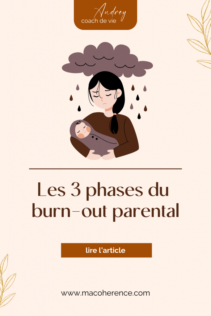 Le burn-out maternel se compose de 3 phases.