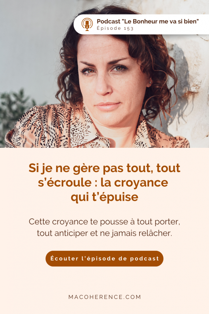 Cette croyance te pousse à tout porter, tout anticiper et ne jamais relâcher. Dans cet épisode de podcast, Audrey décrypte pourquoi cette posture crée une fatigue profonde et comment commencer à la déconstruire pour protéger ton énergie. #croyancelimitante #fatiguefemme #energie #developpementpersonnel #femmeperfectionniste #podcastfrancais #macoherence