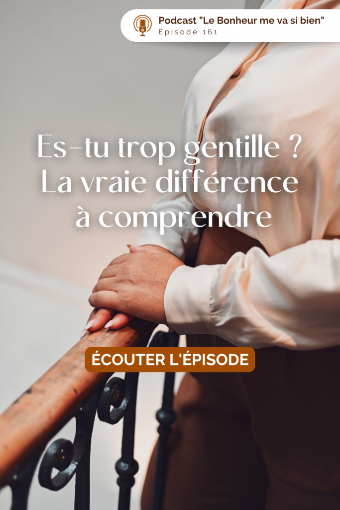 La vraie gentillesse vient du cœur. La fausse gentillesse vient souvent de la peur : peur de déplaire, peur du conflit, peur d’être rejetée. Dans cet épisode, découvre comment reconnaître les signes de la suradaptation, reprendre ta place et poser des limites sans devenir froide ou égoïste. Un podcast pour les femmes qui veulent être gentilles sans s’oublier.